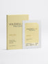 AGELESS Smoothing Hydrogel Eye Patches — pale yellow VOLÉDESA LABS PRECISION carton, front, beside a single foil sachet. 7 g / 0.25 oz.